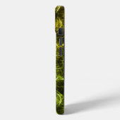 Goldene elektrische Plasma-Fraktal-Kunst Case-Mate iPhone Hülle (Rückseite / Links)