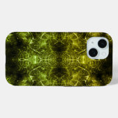 Goldene elektrische Plasma-Fraktal-Kunst Case-Mate iPhone Hülle (Rückseite (Horizontal))