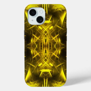 Goldene elektrische Plasma-Fraktal-Kunst Case-Mate iPhone Hülle