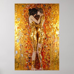 "Goldene Embrace" Wertvoll und unverkennbar Poster