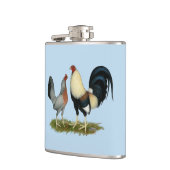 Goldene Enckwing Chickens Flachmann (Links)