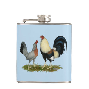Goldene Enckwing Chickens Flachmann