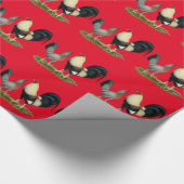 Goldene Enckwing Chickens Geschenkpapier (Ecke)