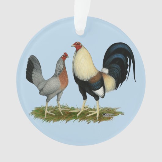 Goldene Enckwing Chickens Ornament (Vorderseite)