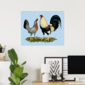 Goldene Enckwing Chickens Poster (Heimbüro)