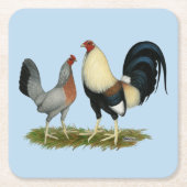 Goldene Enckwing Chickens Rechteckiger Pappuntersetzer (Vorderseite)