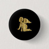 Goldene Engel Button (Vorderseite)
