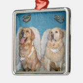 Goldene Engel Silbernes Ornament (Links)