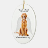 Goldene Engels-Verzierung Keramik Ornament (Links)