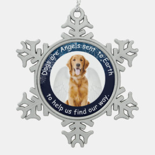 Goldene Engels-Verzierung Schneeflocken Zinn-Ornament