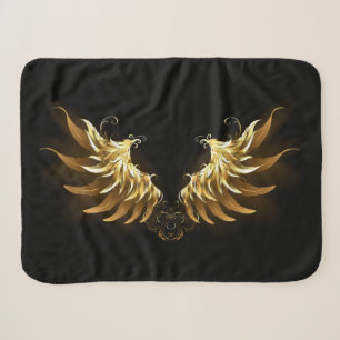 Goldene Engelsflügel auf schwarzem Hintergrund Sherpadecke