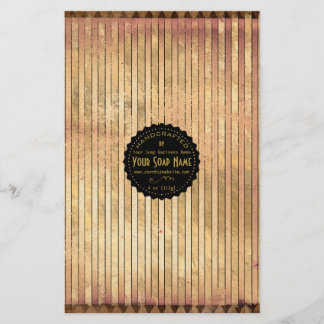 Goldene Ephemera Vintage Seifenverpackungspapier -