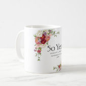 "Goldene Erinnerungen: 50 Jahre Liebe feiern" Kaffeetasse (Vorderseite Links)