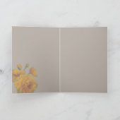 Goldene Erinnerungen 5 x 7 Dankeskarte (Innenseite)