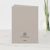 Goldene Erinnerungen Dankeskarte (Rückseite)