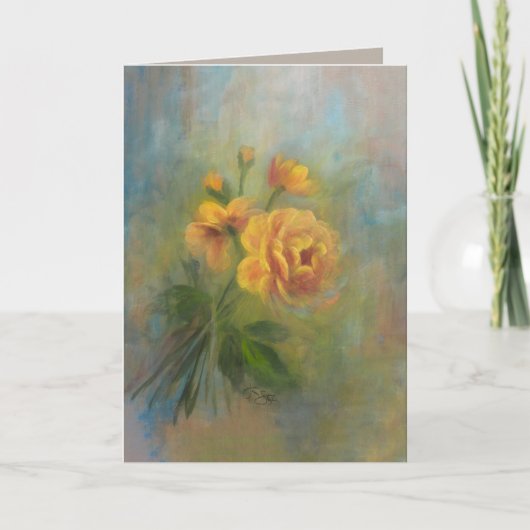 Goldene Erinnerungen Dankeskarte (Vorderseite)