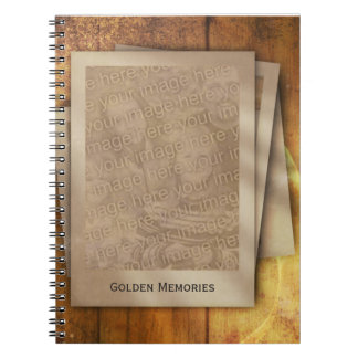 Goldene Erinnerungen Notizblock