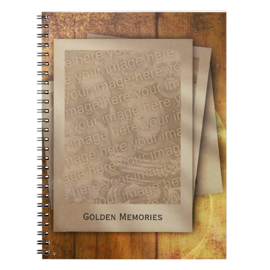 Goldene Erinnerungen Notizblock (Vorderseite)