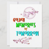Goldene Erinnerungen von morgen blühen Mond Sakura (Rückseite)