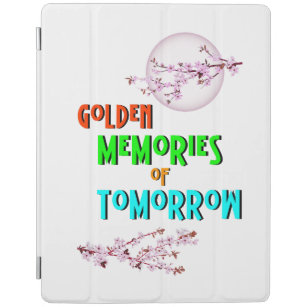 Goldene Erinnerungen von morgen blühen Mond Sakura iPad Hülle