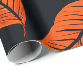 Goldene Ernte: Blätterdrucke im Herbst Geschenkpapier (Rolleneckpunkt)