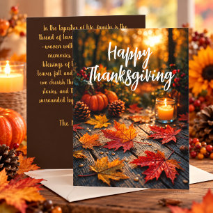 Goldene Ernte-Glorie – Thanksgiving-Gruß Feiertagskarte