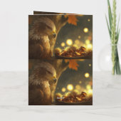 Goldene Ernte-Grüße Karte (Rückseite)