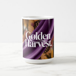 Goldene Ernte Luxus Lila Seide Herbst Design Verwandlungstasse