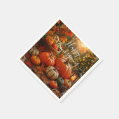 Goldene Erntedankfest Serviette (Ecke)