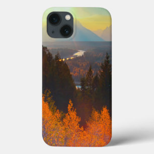 Goldene Espen oberhalb des Snake River bei Sonnenu Case-Mate iPhone Hülle