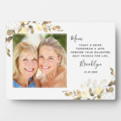 Goldene Eukalyptusmutter des Bride-Fotos Fotoplatte (Vorderseite)