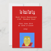 Goldene Eule Einladung (Rückseite)