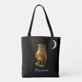 Goldene Eule & Halbmond Tasche (Rückseite)