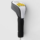 Goldene Eulen Design Personalisiert Golf Headcover (angewinkelt)