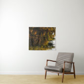 Goldene europäische Lärche in Herbstfarben Wandteppich (Beispiel (Horizontal))