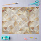 Goldene Facetten-Geschenkpapier Seidenpapier (Basteln)