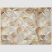 Goldene Facetten-Geschenkpapier Seidenpapier (Vorderseite)