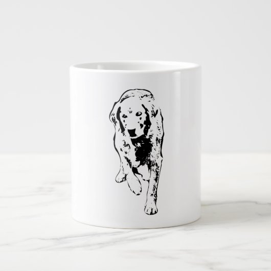 Goldene Fahrt durch das Herbstlicht Jumbo-Tasse (Vorderseite)