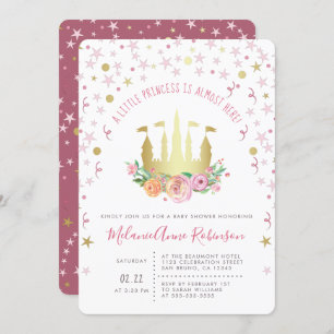 Goldene Fairy Burg Twinkle Star Kleine Prinzessin Einladung