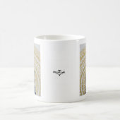 Goldene Falkemandala-Tasse Kaffeetasse (Mittel)