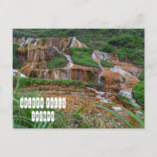 Goldene Fälle in Taiwan Postkarte