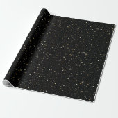 Goldene falsche Glitter und Funken Geschenkpapier (Ungerollt)