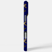 Goldene falsche Glitzer Anker Muster navy Monogram Case-Mate iPhone Hülle (Rückseite / Rechts)
