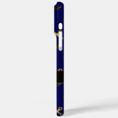 Goldene falsche Glitzer Anker Muster navy Monogram Case-Mate iPhone Hülle (Rückseite / Links)