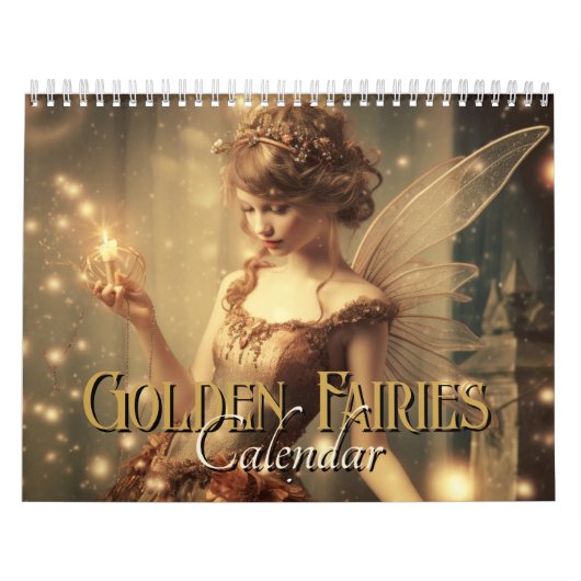 Goldene Fantasy-Fee Frauen 2024 Kalender (Titelbild)
