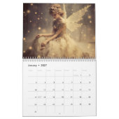 Goldene Fantasy-Fee Frauen 2024 Kalender (Jan 2027)