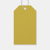 Goldene Farb-Minimalist Plain Modern Geschenkanhänger (Rückseite)