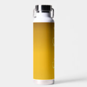 Goldene Farbe mit Extravagantem Text, Cool Bleibe Trinkflasche (Vorne)