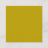 Goldene Farbe Schwarzer Moderner Minimalistischer  Begleitkarte (Rückseite)