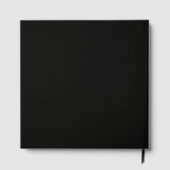 Goldene Farbe Schwarzer Moderner Minimalistischer Gästebuch (Rückseite)